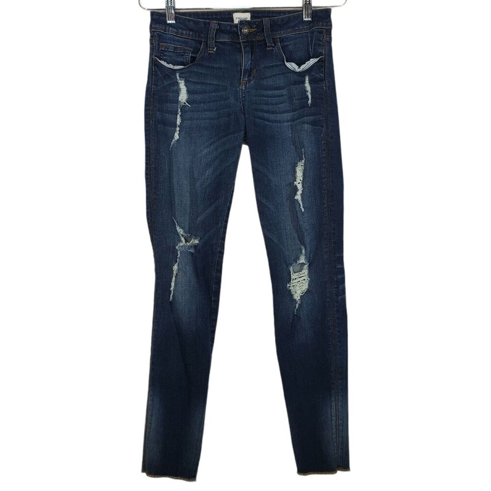 Sneak Peek Womens Jeans Junior Size 5 Stretch Low Rise Medium Wash